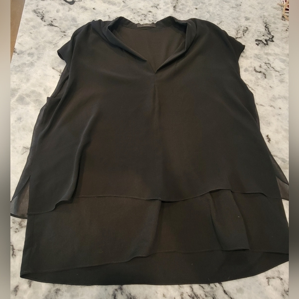 Tahari Multi layer High-low Top
